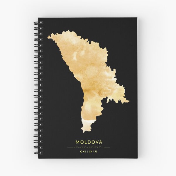 Item preview, Moldova map in gold color designed and sold by Jerhus.