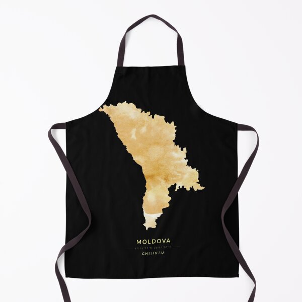 Item preview, Moldova map in gold color designed and sold by Jerhus.