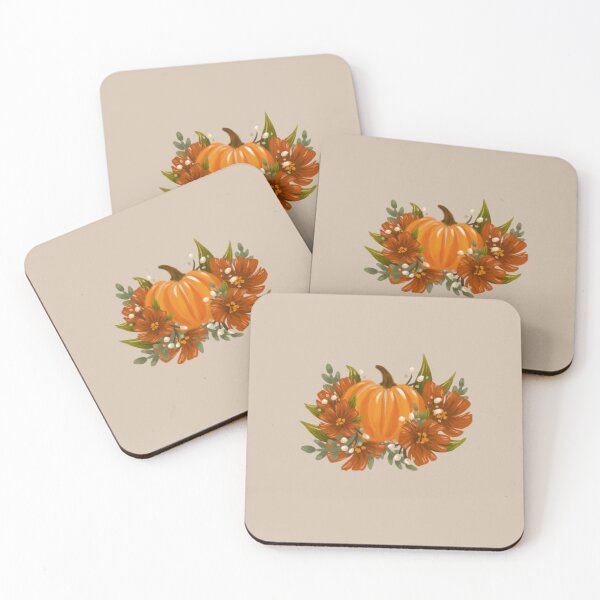 Item preview, Gouache Pumpkin Floral designed and sold by serafineaandd.