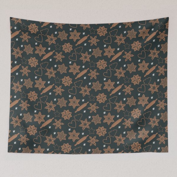 Item preview, Baking tasty gingerbread cookies in cold winter day designed and sold by TinyFlowerArt.