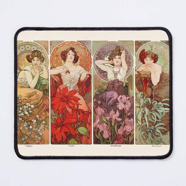 Item preview, The Precious Stones, by Alphonse Mucha. HIGH DEFINITION designed and sold by MINDTHECHERRY.