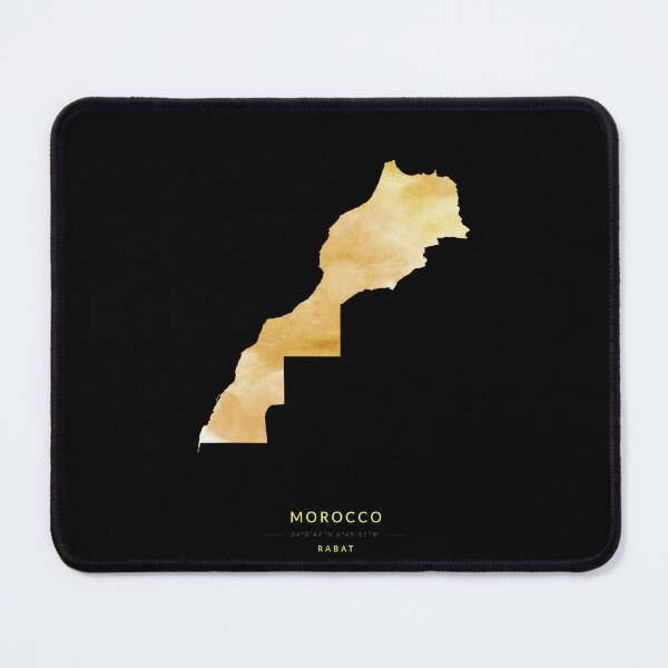 Item preview, Map of Morocco in gold color designed and sold by Jerhus.