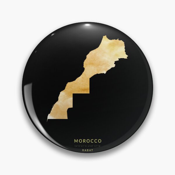 Item preview, Map of Morocco in gold color designed and sold by Jerhus.