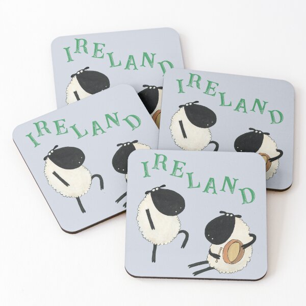 Item preview, Ireland, Sheep Dancing And Playing The Bodhrán By Irish Artist Carla Daly designed and sold by Carla Daly.