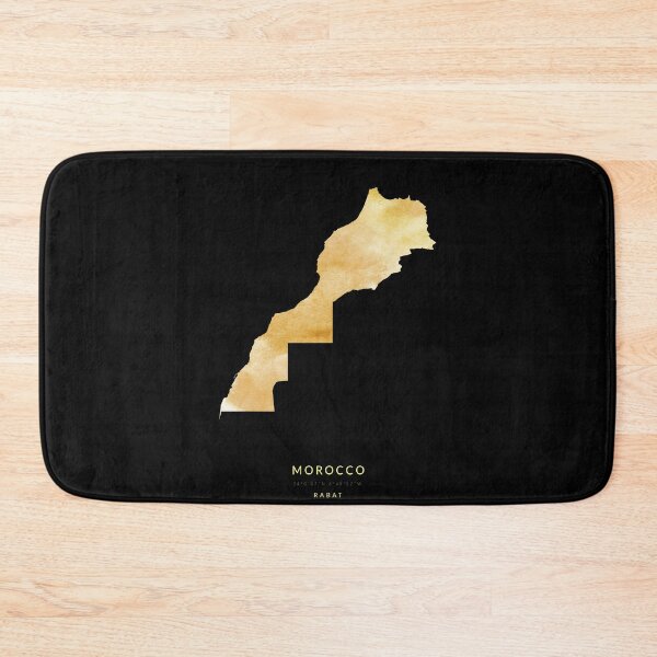 Item preview, Map of Morocco in gold color designed and sold by Jerhus.