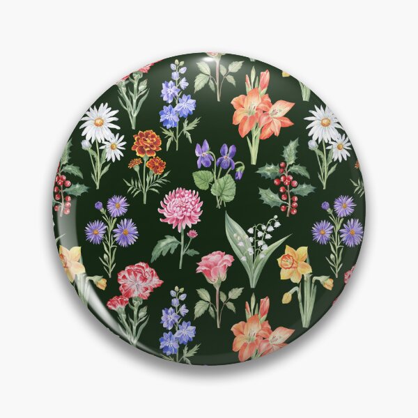 Item preview, Birth Month Flowers Pattern designed and sold by Flowersforbear.