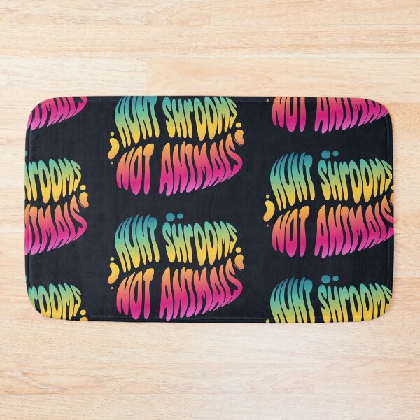 Item preview, Hunt Shrooms Not Animals | 60s Psy Lettering designed and sold by monkeybusiness.pt.