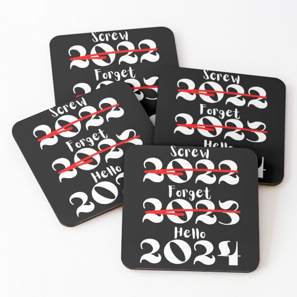 Item preview, Hello 2024 Forget 2023 Screw 2022 designed and sold by Dabbing Turtle Designs.