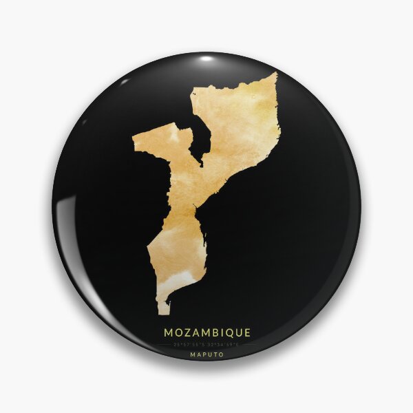 Item preview, Map of Mozambique in gold color designed and sold by Jerhus.