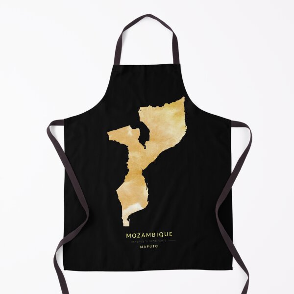 Item preview, Map of Mozambique in gold color designed and sold by Jerhus.