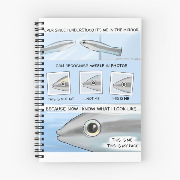 Item preview, Cleaner fish recognize themselves in mirrors and in photos designed and sold by Just  Comics.