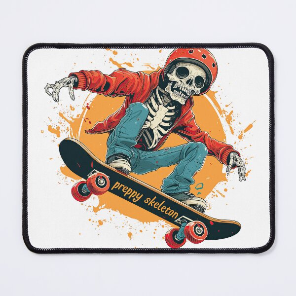 Item preview, Preppy Skeleton: Skateboard Tricks in Vivid Motion designed and sold by ai1art.