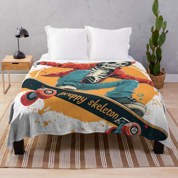 Item preview, Preppy Skeleton: Skateboard Tricks in Vivid Motion designed and sold by ai1art.