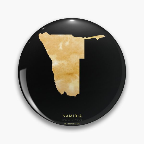 Item preview, Namibia map in gold color designed and sold by Jerhus.
