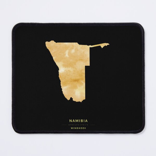 Item preview, Namibia map in gold color designed and sold by Jerhus.