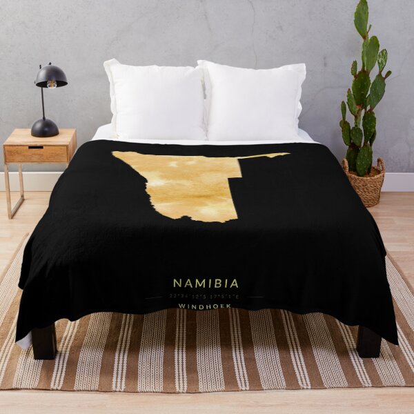 Item preview, Namibia map in gold color designed and sold by Jerhus.