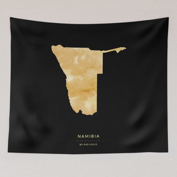 Item preview, Namibia map in gold color designed and sold by Jerhus.