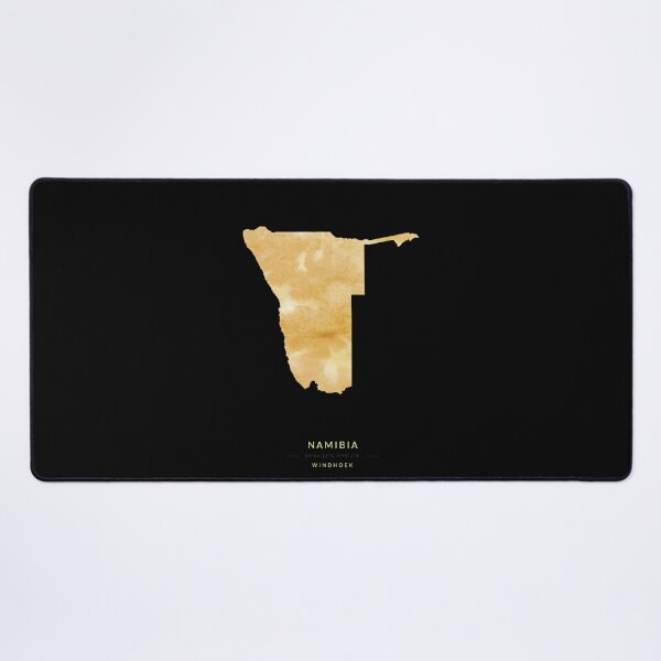 Item preview, Namibia map in gold color designed and sold by Jerhus.