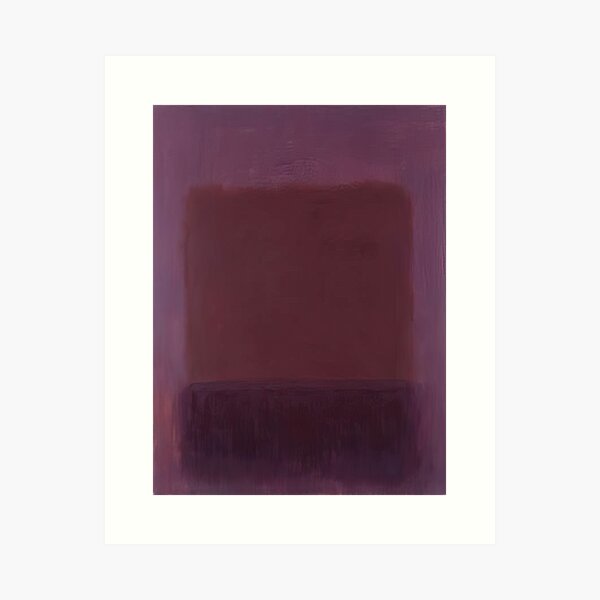 Aperçu de l'œuvre Mark Rothko - Marron violet - 1957 créée et vendue par thompart.