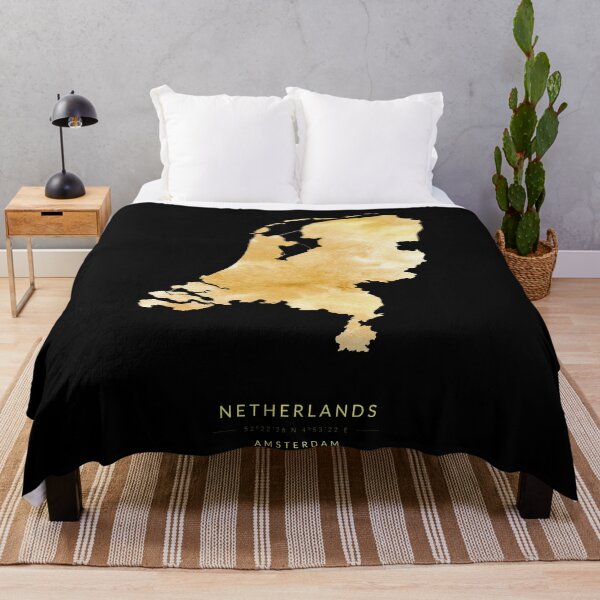 Item preview, Netherlands map in gold color designed and sold by Jerhus.