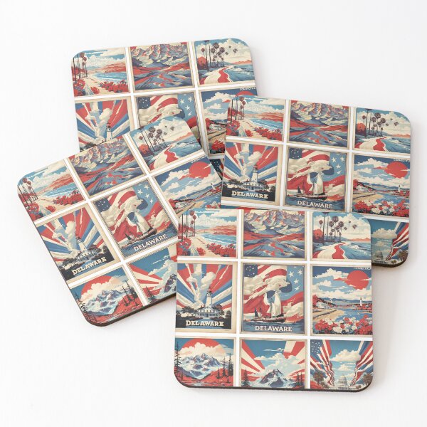 Item preview, USA Vintage Tourism Posters Sticker Pack  designed and sold by TravelersGems.