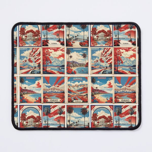 Item preview, USA Vintage Tourism Posters Sticker Pack 1 designed and sold by TravelersGems.