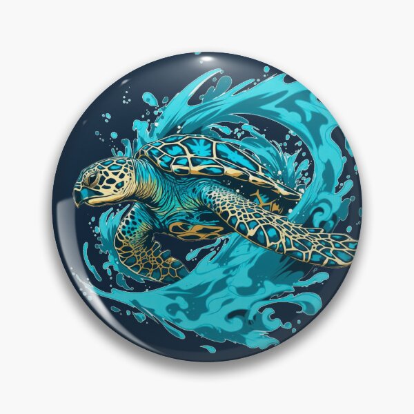 Item preview, Swirling Sea Turtle designed and sold by CleverboyDsgns.
