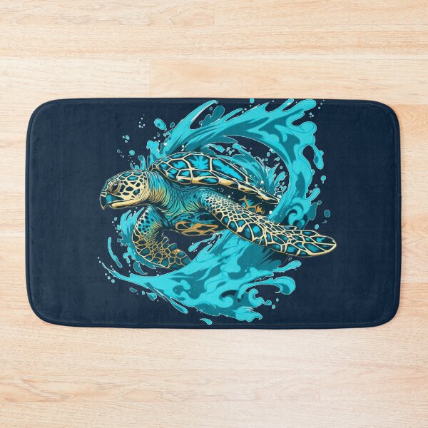 Item preview, Swirling Sea Turtle designed and sold by CleverboyDsgns.