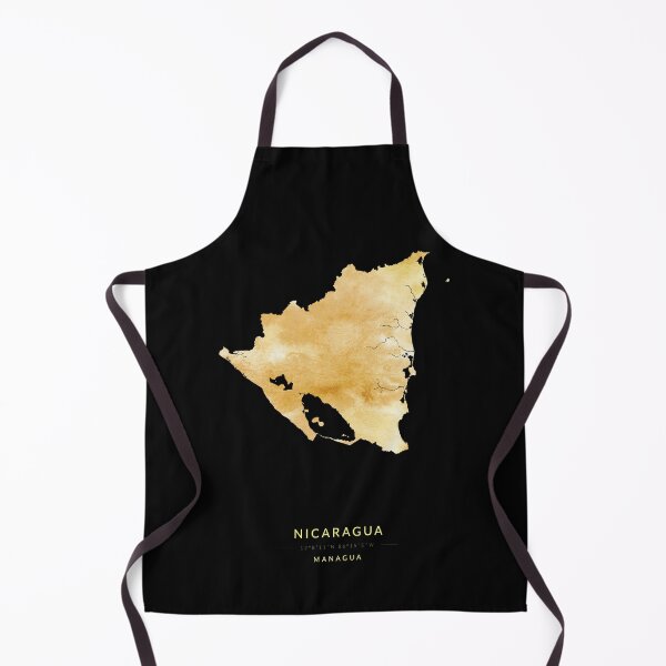 Item preview, Nicaragua map in gold color designed and sold by Jerhus.