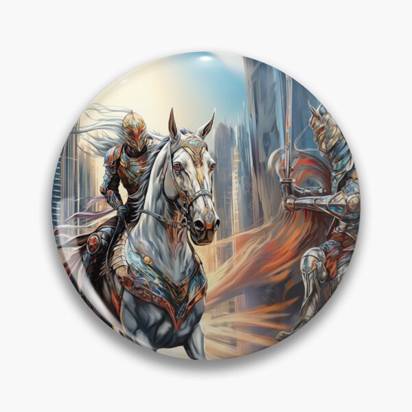Item preview, Knights fight in modern city designed and sold by ViktorLevi.