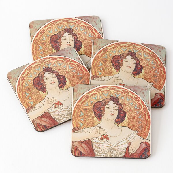 Item preview, The Precious Stones - Ruby (Le Rubis), by Alphonse Mucha. HIGH DEFINITION designed and sold by MINDTHECHERRY.