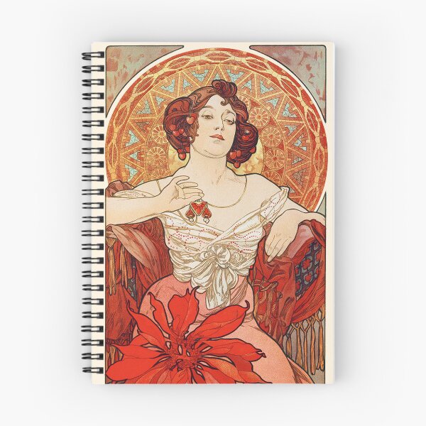 Item preview, The Precious Stones - Ruby (Le Rubis), by Alphonse Mucha. HIGH DEFINITION designed and sold by MINDTHECHERRY.