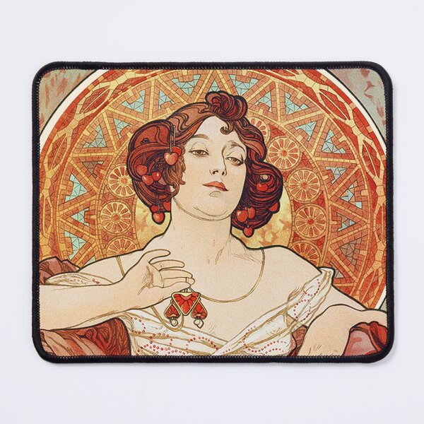 Item preview, The Precious Stones - Ruby (Le Rubis), by Alphonse Mucha. HIGH DEFINITION designed and sold by MINDTHECHERRY.