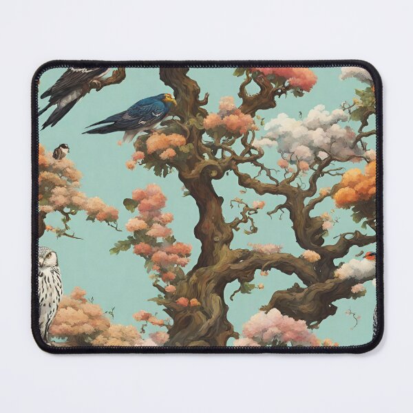 Item preview, landscape flowering trees, flowering plants, birds of prey designed and sold by janjacbu.
