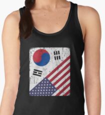 South Korea Flag Korean American Apparel Women's Tank Top