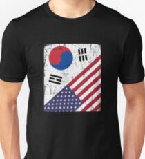 South Korea Flag Korean American Apparel Unisex T-Shirt