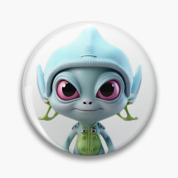 Item preview, Light Blue Alien - 3D Character designed and sold by pinksunsets.