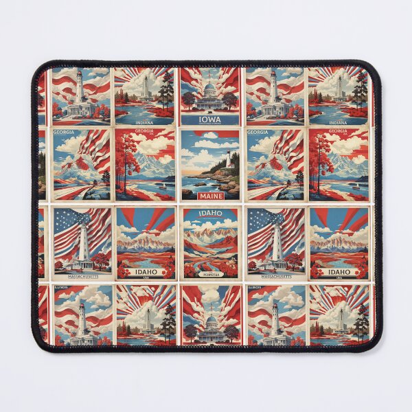 Item preview, USA Vintage Tourism Posters Sticker Pack 2 designed and sold by TravelersGems.