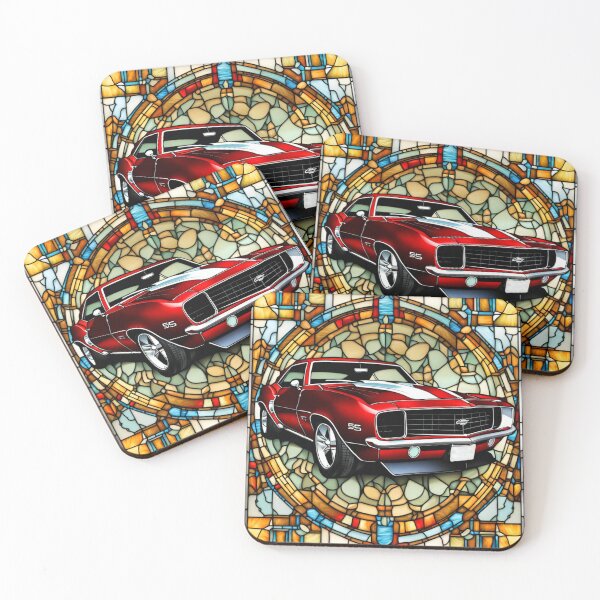 Item preview, Stained glass camaro designed and sold by EclecticDen.