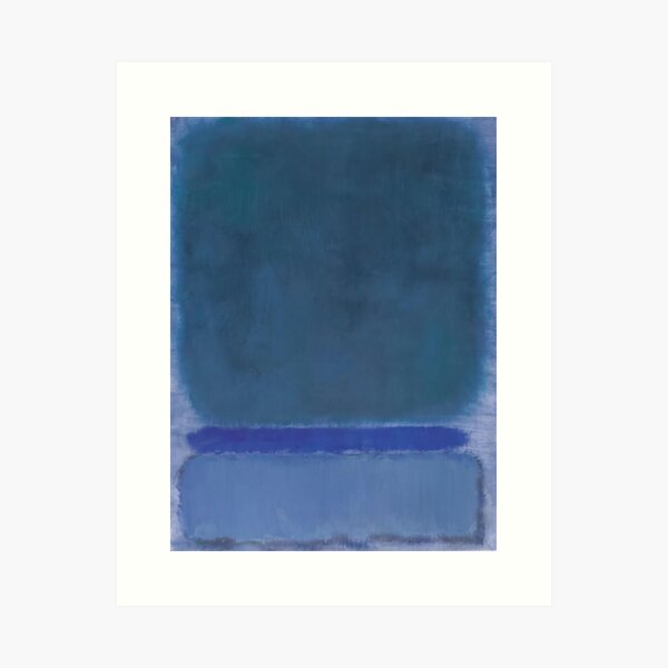 Aperçu de l'œuvre Mark Rothko - Sans titre (Vert sur bleu) - 1968 créée et vendue par thompart.