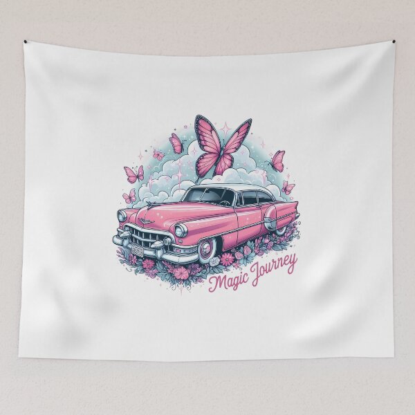 Item preview, Pink cadillac magic journey designed and sold by CogniCraft.