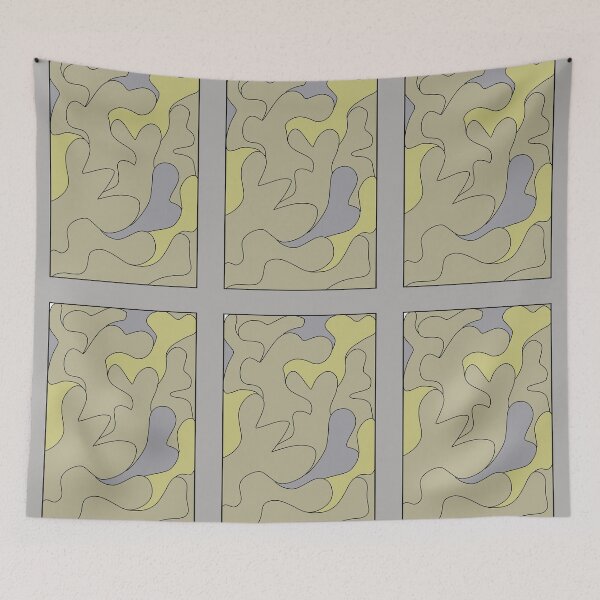 Item preview, patterns with gray and yellow tones designed and sold by azet-art.