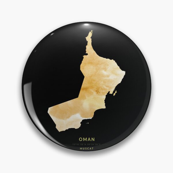 Item preview, Oman map in gold color designed and sold by Jerhus.