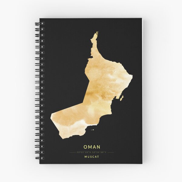 Item preview, Oman map in gold color designed and sold by Jerhus.
