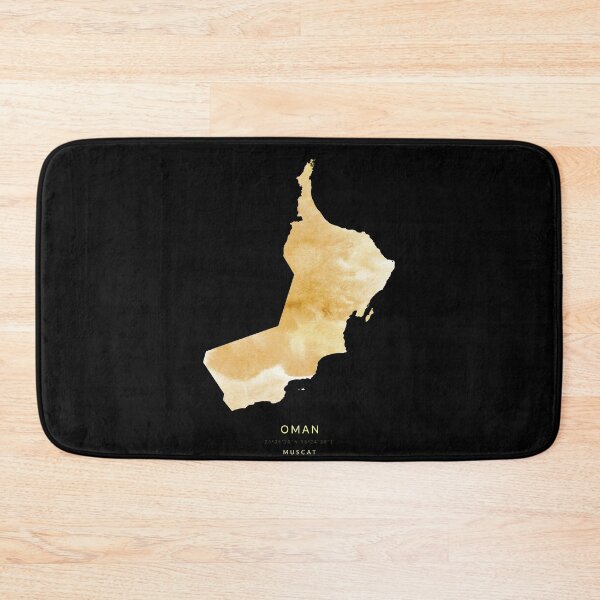 Item preview, Oman map in gold color designed and sold by Jerhus.