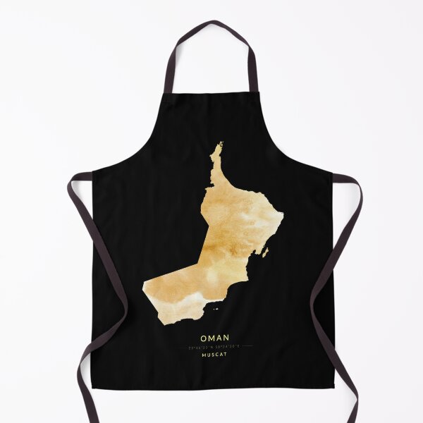 Item preview, Oman map in gold color designed and sold by Jerhus.