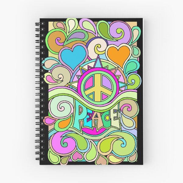 Artikelvorschau, Psychedelische Hippie Retro Friedenskunst entworfen und verkauft von Alondra.