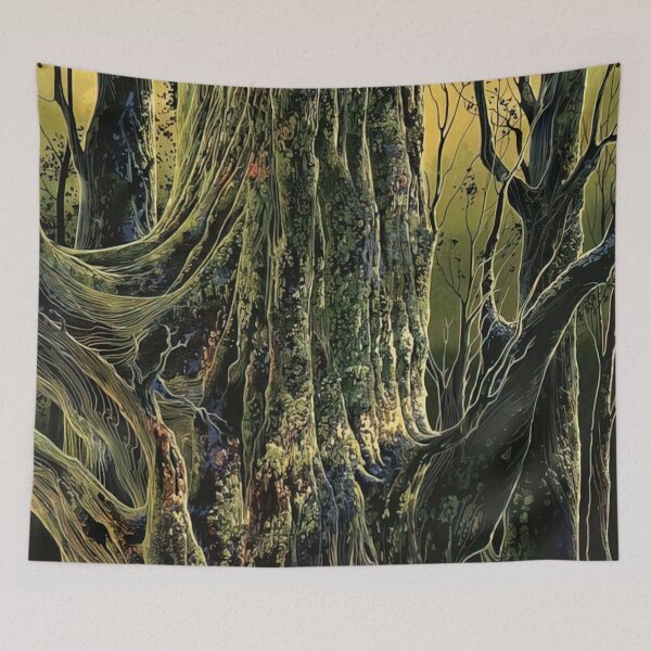 Aperçu de l'œuvre Eyvind Earle - Arbre ancien créée et vendue par thompart.