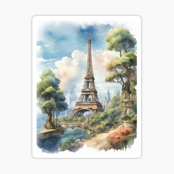 Vista previa del artículo con la obra «Torre Eiffel París Francés», diseñado y vendido por glooballcenter.