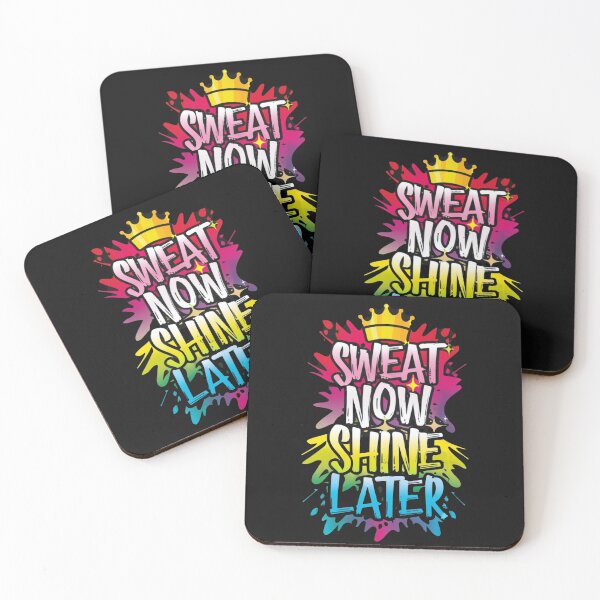 Item preview, Sweat Now Shine Later, Fitness Motivation designed and sold by Krieghorn.